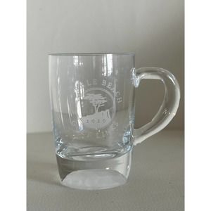 Pebble Beach Shot Glass Mug With Golf Ball Etched Bottom